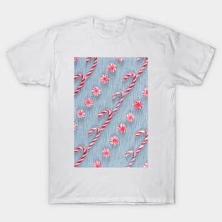 Candy Canes and Peppermint Pinwheels T-Shirt